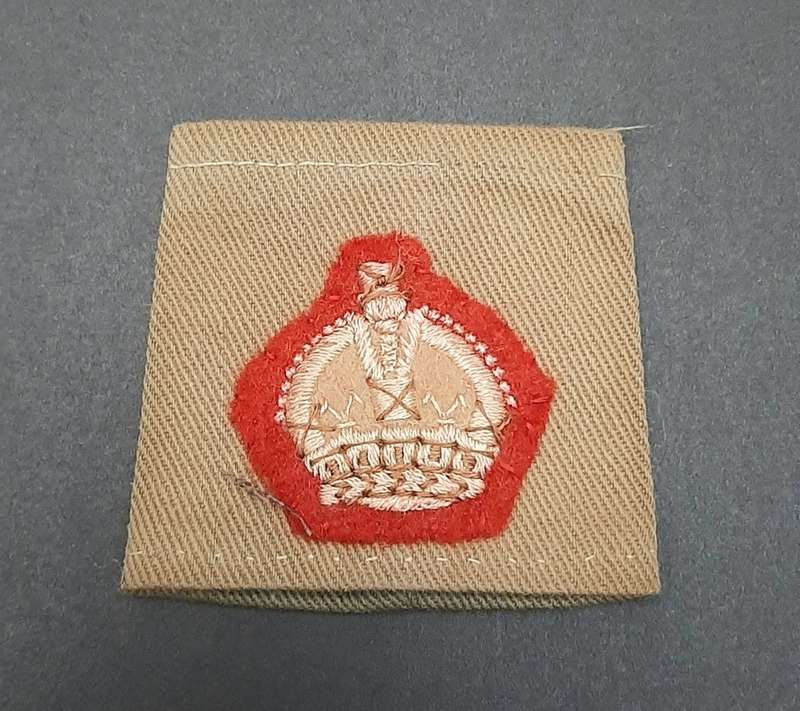 **1950s Rhodesian Army: Malaya Campaign Green Major Rank Slip-on x1.**
