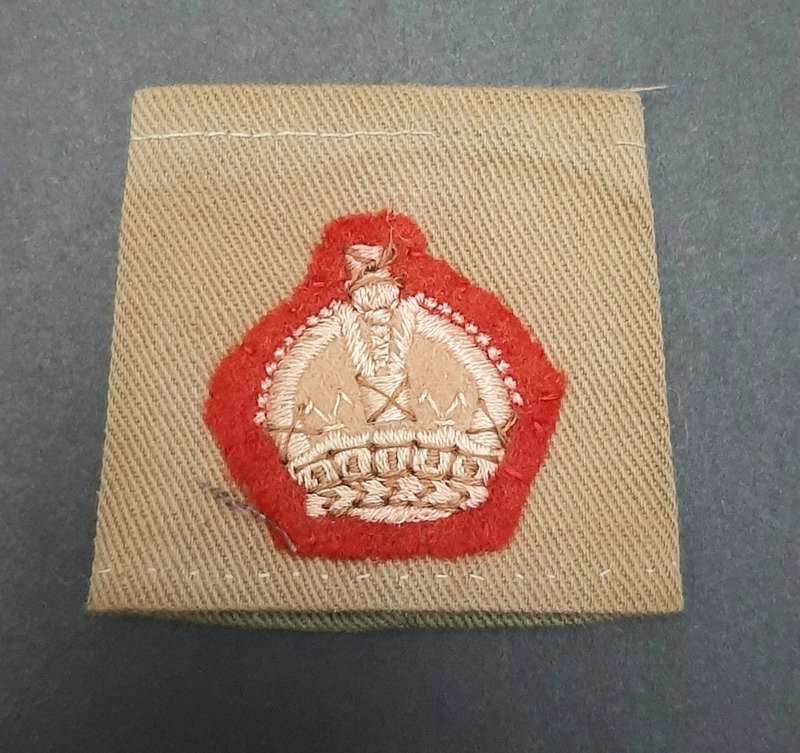 **1950s Rhodesian Army: Malaya Campaign Green Major Rank Slip-on x1.**