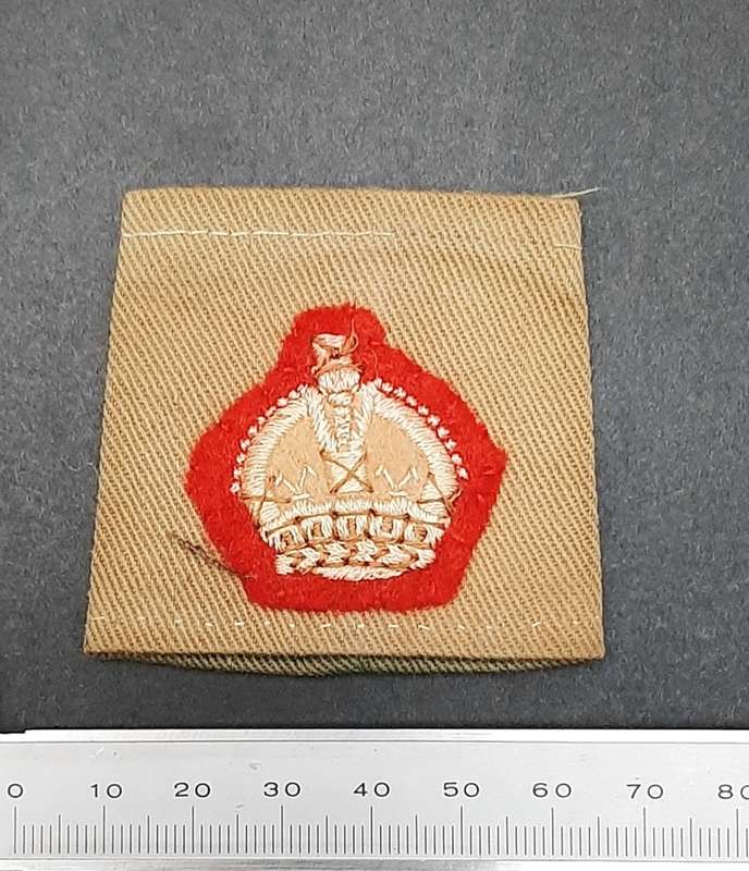 **1950s Rhodesian Army: Malaya Campaign Green Major Rank Slip-on x1.**