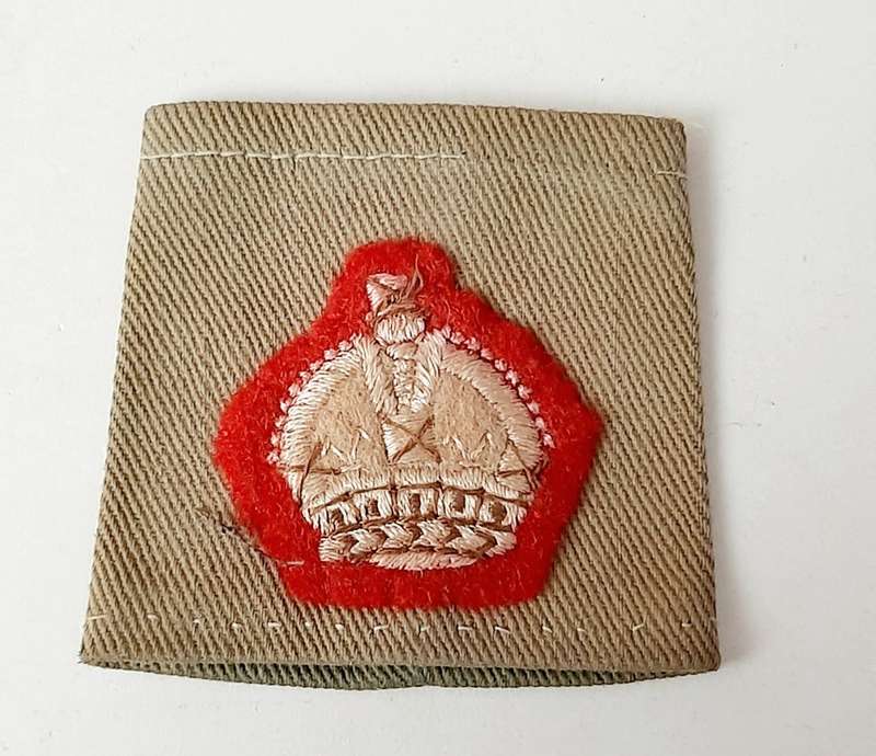 **1950s Rhodesian Army: Malaya Campaign Green Major Rank Slip-on x1.**