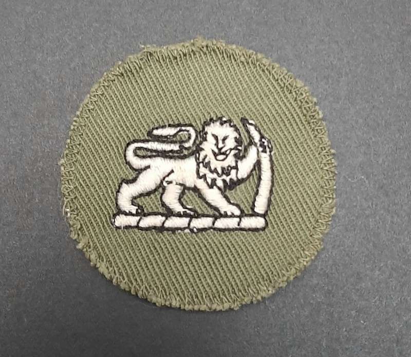 **Rhodesian Bush War: 1970s Rhodesian Army Green Sergeant-Major Rank Roundel x1 **