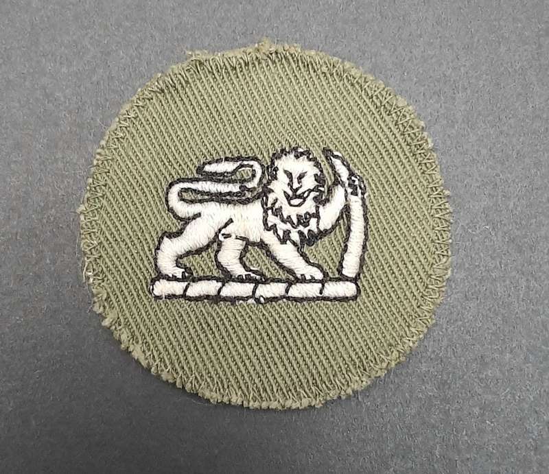 **Rhodesian Bush War: 1970s Rhodesian Army Green Sergeant-Major Rank Roundel x1 **
