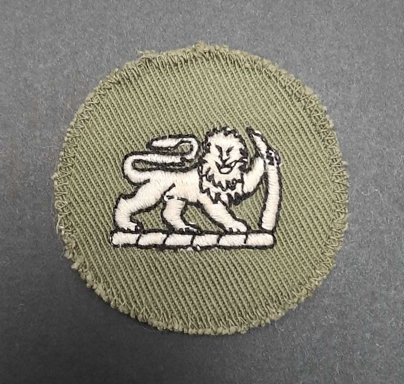 **Rhodesian Bush War: 1970s Rhodesian Army Green Sergeant-Major Rank Roundel x1 **