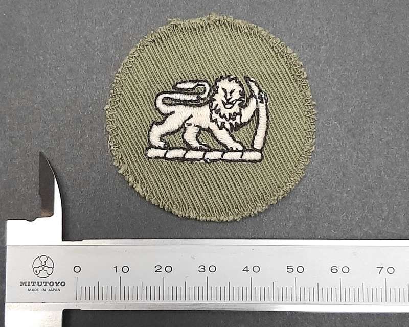 **Rhodesian Bush War: 1970s Rhodesian Army Green Sergeant-Major Rank Roundel x1 **