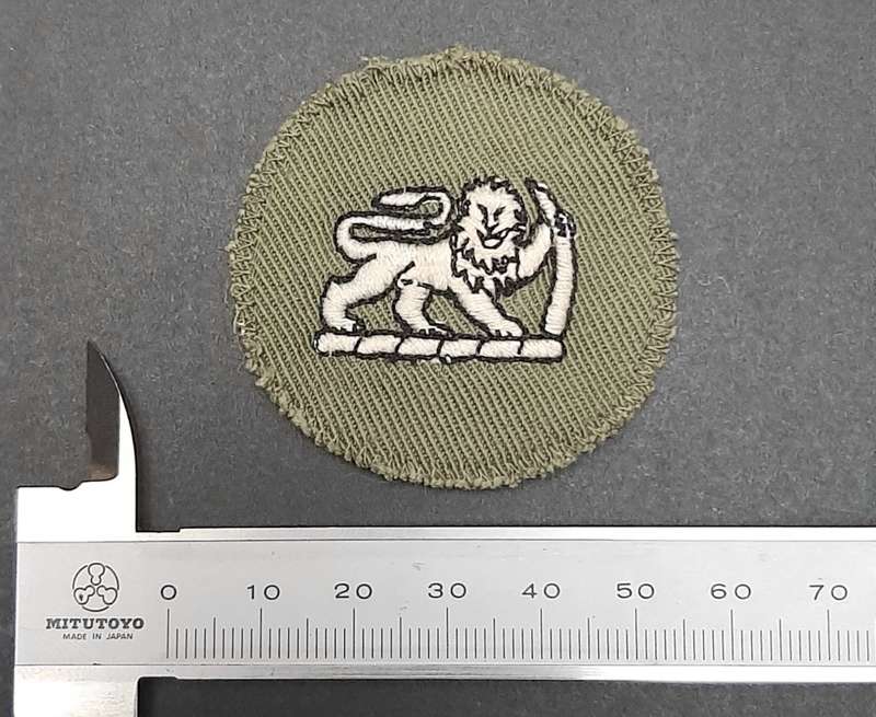 **Rhodesian Bush War: 1970s Rhodesian Army Green Sergeant-Major Rank Roundel x1 **