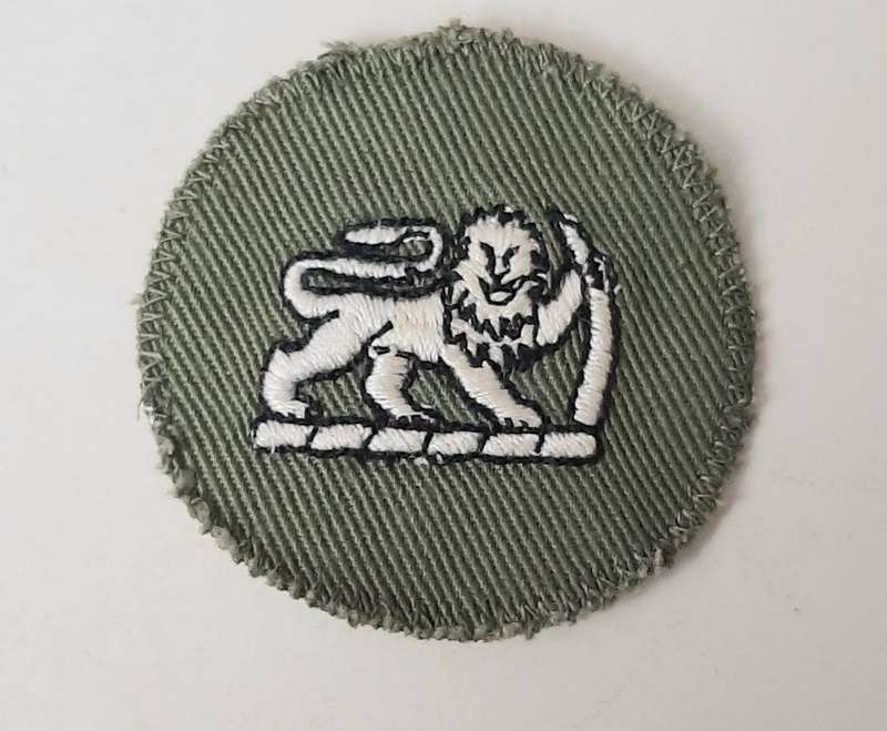 **Rhodesian Bush War: 1970s Rhodesian Army Green Sergeant-Major Rank Roundel x1 **
