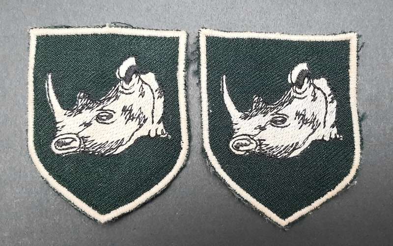 **Rhodesian Bush War: 1970s Rhodesian Army 2 Brigade Type I Shoulder Flash Pair**