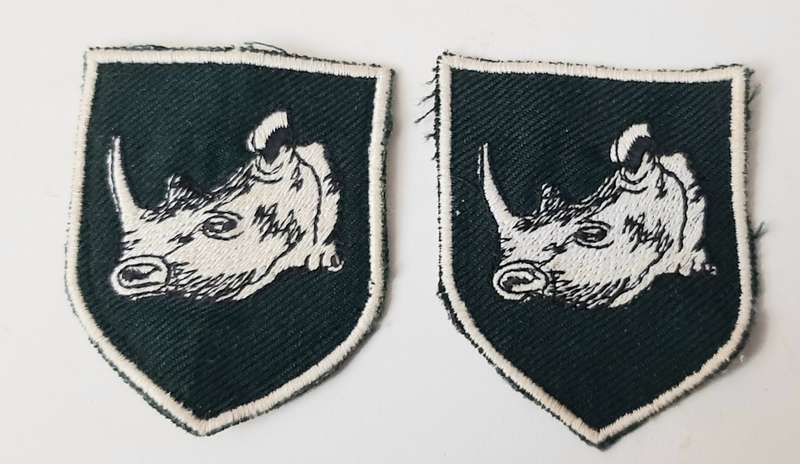 **Rhodesian Bush War: 1970s Rhodesian Army 2 Brigade Type I Shoulder Flash Pair**