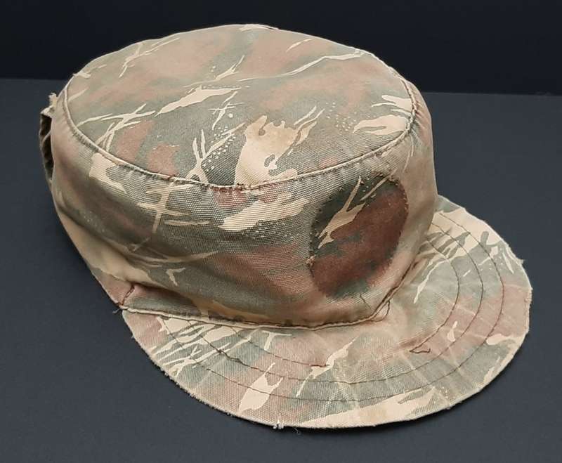 **Border War : 1980s SWAPOL/ Koevoet Camouflage Flap Cap (Size: 59).**