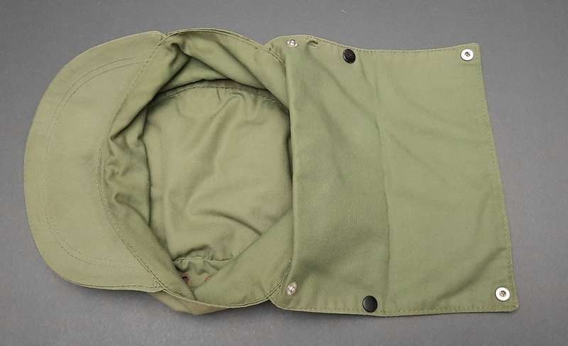 **Border War : 1980s Koevoet Olive Drab Flap Cap w/ Bloodstains .**