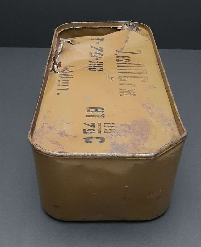 **Border War : 1980s  Soviet 7.62 mm RPD Steel Ammunition Case .**