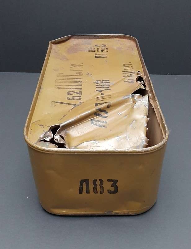 **Border War : 1980s  Soviet 7.62 mm RPD Steel Ammunition Case .**