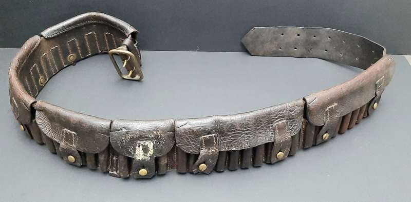 **Boer War: British Patt.1888 Leather. 303 Bandolier 6 xPocket **