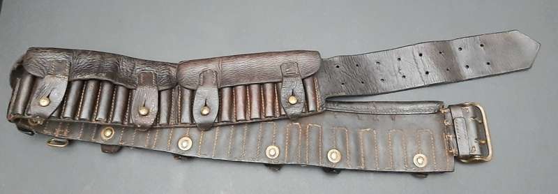 **Boer War: British Patt.1888 Leather. 303 Bandolier 6 xPocket **