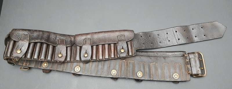 **Boer War: British Patt.1888 Leather. 303 Bandolier 6 xPocket **