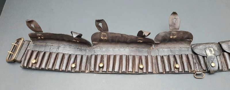 **Boer War: British Patt.1888 Leather. 303 Bandolier 6 xPocket **