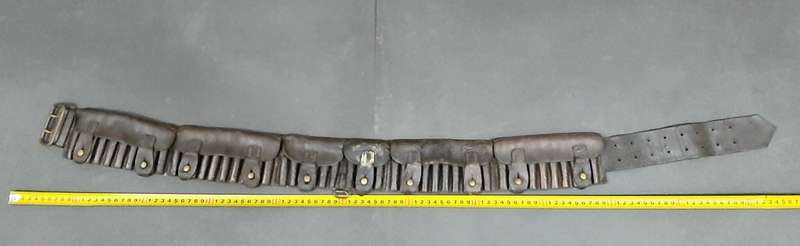 **Boer War: British Patt.1888 Leather. 303 Bandolier 6 xPocket **
