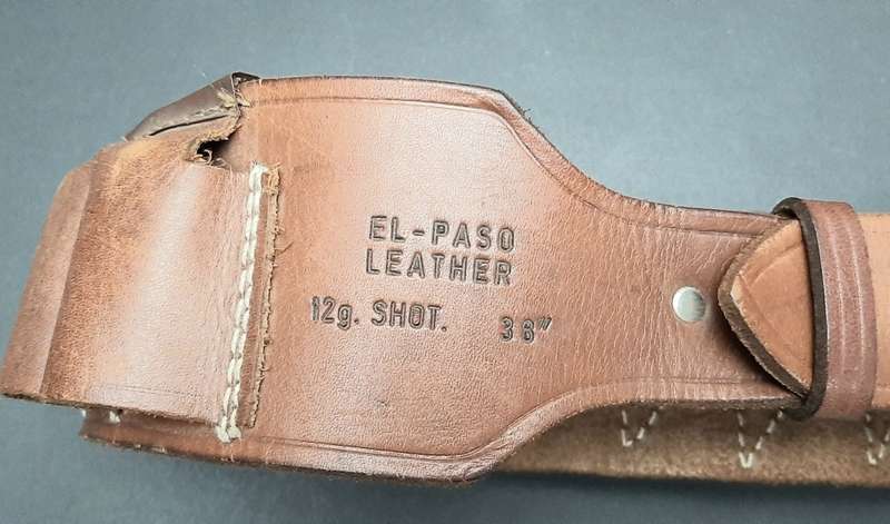 **Border War : 1980s S.A.P Leather 12 Gauge Shotgun Bandolier (LARGE).**