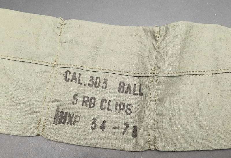 **Rhodesian Bush War: 1970s Rhodesian Guard Force .303 Webbing 5 Pocket Bandolier**