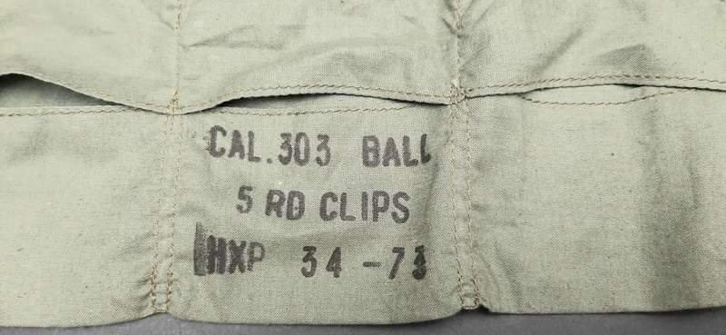 **Rhodesian Bush War: 1970s Rhodesian Guard Force .303 Webbing 5 Pocket Bandolier**