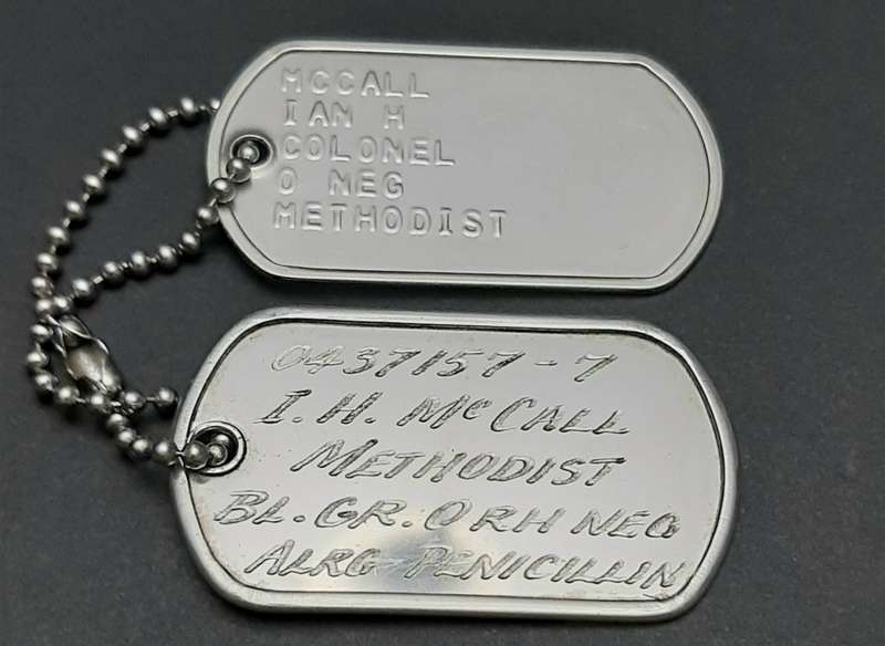 Border War: 1980s S.A.P. Senior Officer's ID Discs / Dog Tags (Colonel)