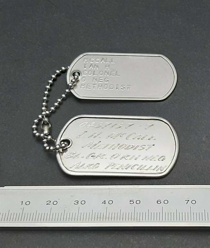Border War: 1980s S.A.P. Senior Officer's ID Discs / Dog Tags (Colonel)