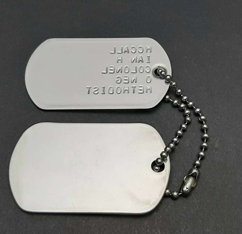 Border War: 1980s S.A.P. Senior Officer's ID Discs / Dog Tags (Colonel)