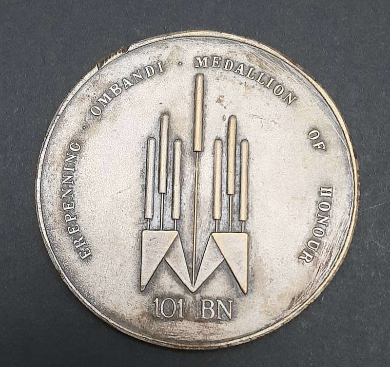 **Border War : 1980s SWATF 101 Battalion (Quick Reaction) Honour Medallion No. 58**