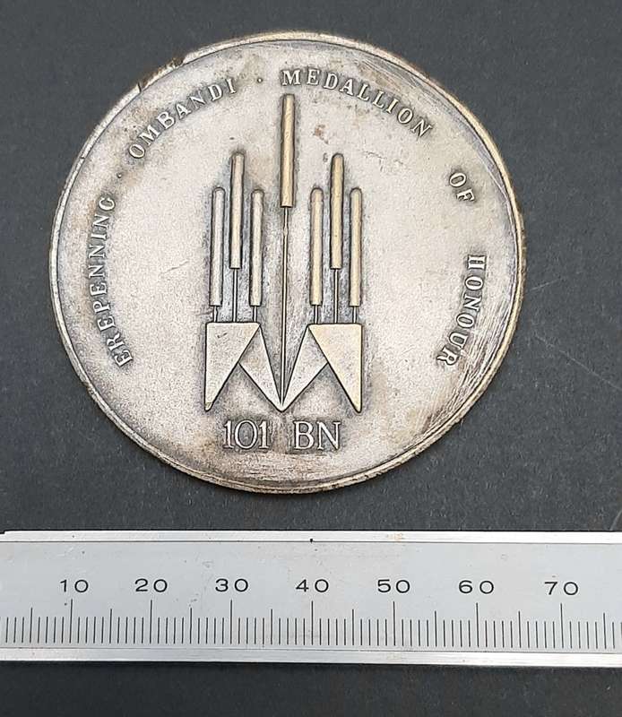 **Border War : 1980s SWATF 101 Battalion (Quick Reaction) Honour Medallion No. 58**