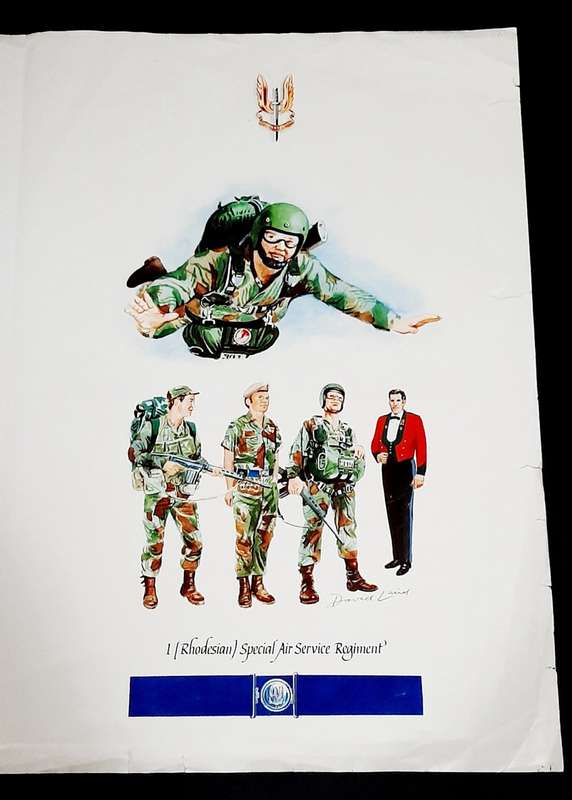 **Rhodesian Bush War: 1978 Special Air Service Unit Poster Double-Sided (61cm x 44cm).**