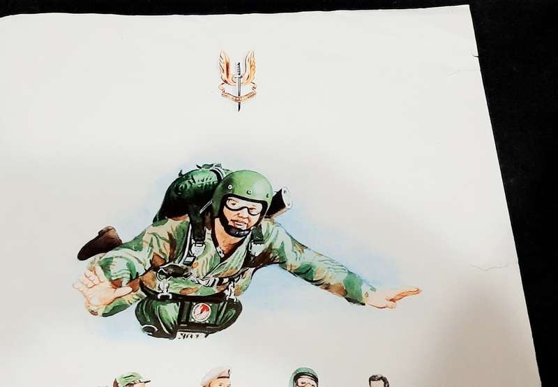 **Rhodesian Bush War: 1978 Special Air Service Unit Poster Double-Sided (61cm x 44cm).**