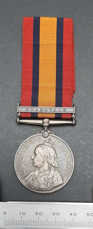 **Boer War: Queen`s South Africa Medal w/ Transvaal Bar (Standerton Mounted Police).**