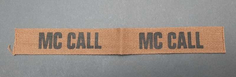 **Border War : 1980s SADF Nutria Name Tapes x2 .**