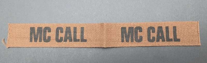 **Border War : 1980s SADF Nutria Name Tapes x2 .**