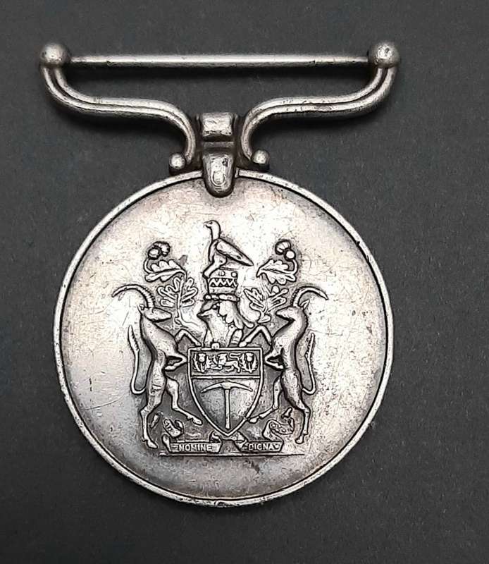 **RARE: 1960s Rhodesian Police Reserve Faithful Service Medal (att. Native).**