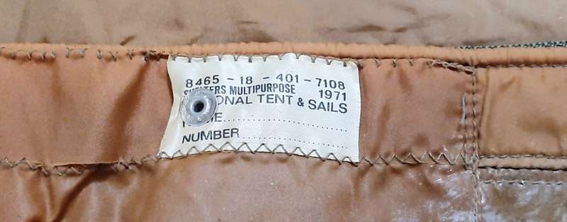 **Border War 1970s: SADF Op. Savannah Era Nutria Groundsheet( 2.3m x 1.75m)**
