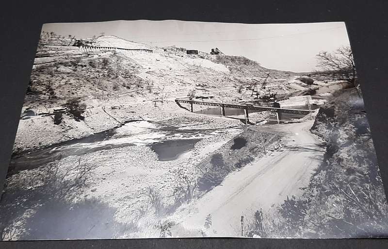 **RARE: Rhodesia Kariba Dam 1950s Official Construction Photograph Lot x3 (INSCRIBED).**