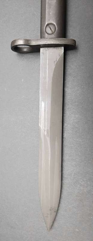 **Border War : 1960s SADF Type I Uzi Bayonet w/ Steel Scabbard**