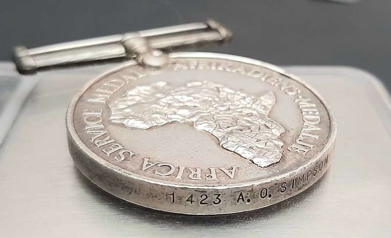 **WW2: .925 Silver Africa Service Medal (33.62 g).**