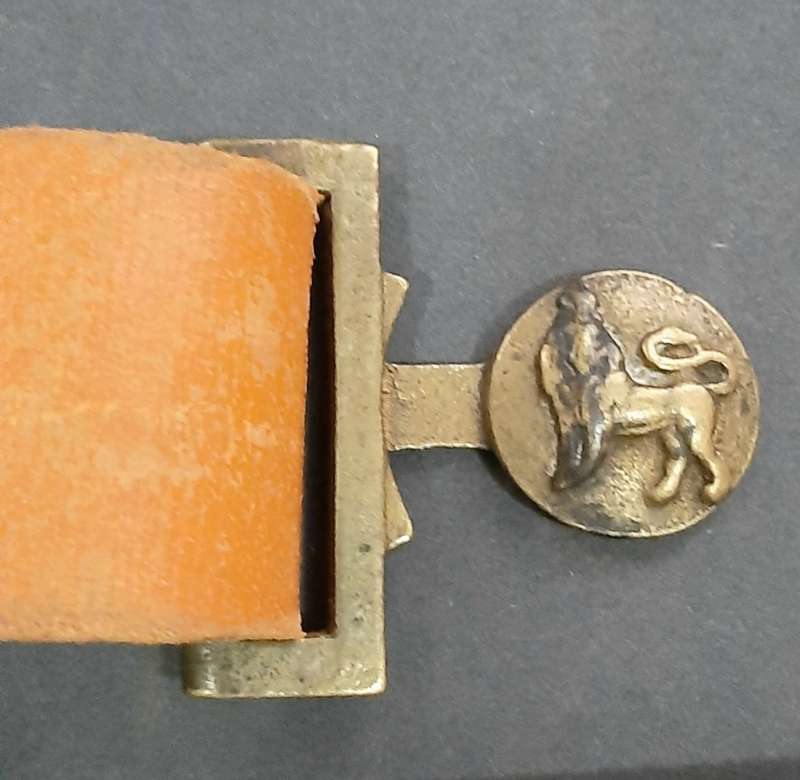 **WW2 / 1950s:  British Army Home Service Belt w/ Brass Buckle. **