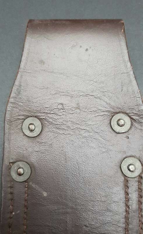 **1960s SADF Early FN FAL Leather Bayonet Frog (Union Marked).**