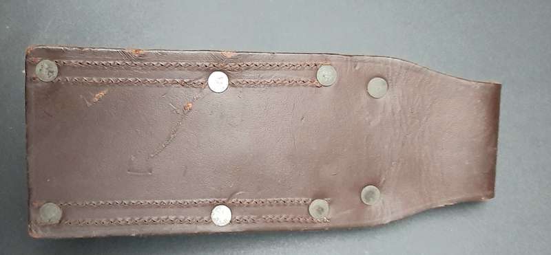 **1960s SADF Early FN FAL Leather Bayonet Frog (Union Marked).**