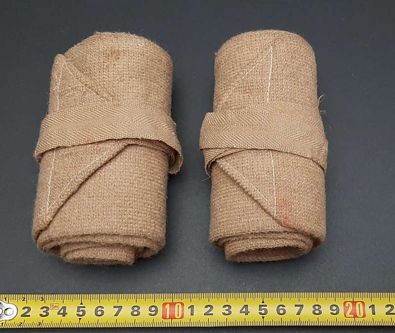 **WW2 : Rhodesian Army Wool Blend Boot Puttees x2 (Complete).**