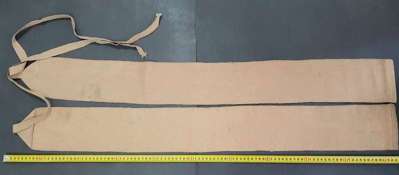 **WW2 : Rhodesian Army Wool Blend Boot Puttees x2 (Complete).**