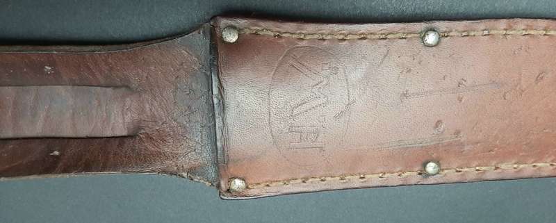 **RARE: WW2 US Army PAL Rh36 Type I Fighting Knife w/ Scabbard (30cm).**