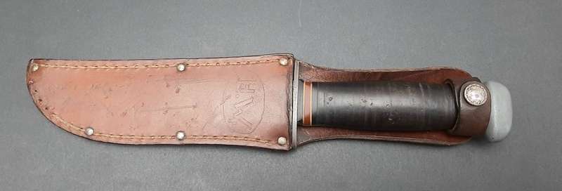 **RARE: WW2 US Army PAL Rh36 Type I Fighting Knife w/ Scabbard (30cm).**