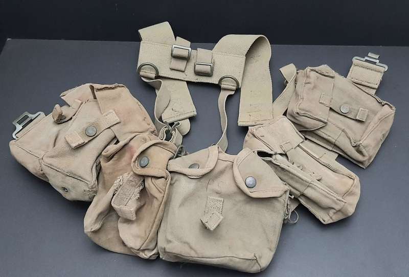 **Border War : 1970s SADF Patt.73 Patrol Webbing Assemblage w/ Firebuckets **