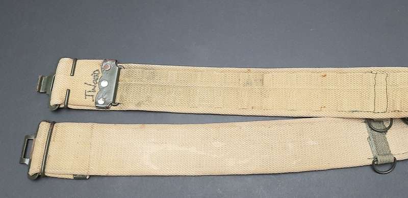 **Rhodesian Bush War: 1970s Rhodesian Army Patt.69 Webbing Belt (Inscribed)**