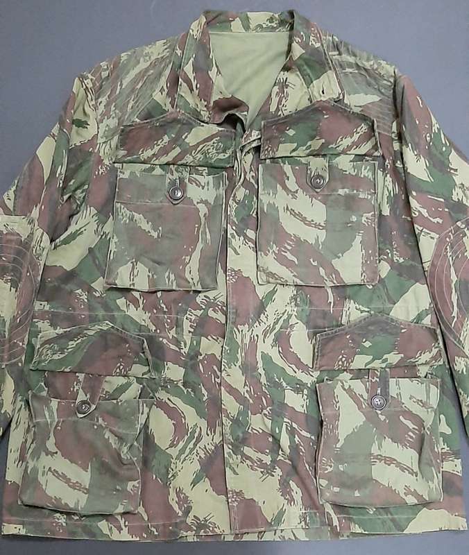 ** RARE: 1960s Portuguese `Ultramar` Lizard Patt. Camouflage Jacket (XL).**