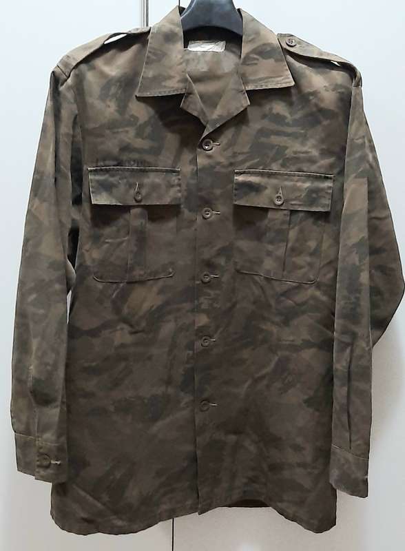 Border War 1980 S.A. Railway Police Task Force Camouflage Long Sleeve Shirt - Att. Officer (Large)